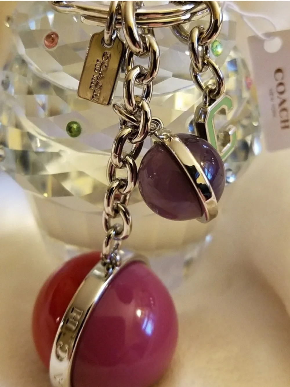 Coach NASA Orbit Keychain, also known as the Orb Mix Bag Charm NWT - Picture 10 of 10